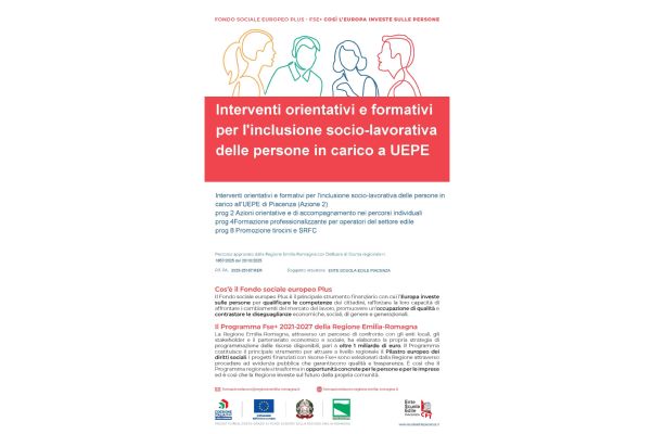 Interventi orientativi e formativi per l'inclusione socio-lavorativa delle persone in carico a UEPE